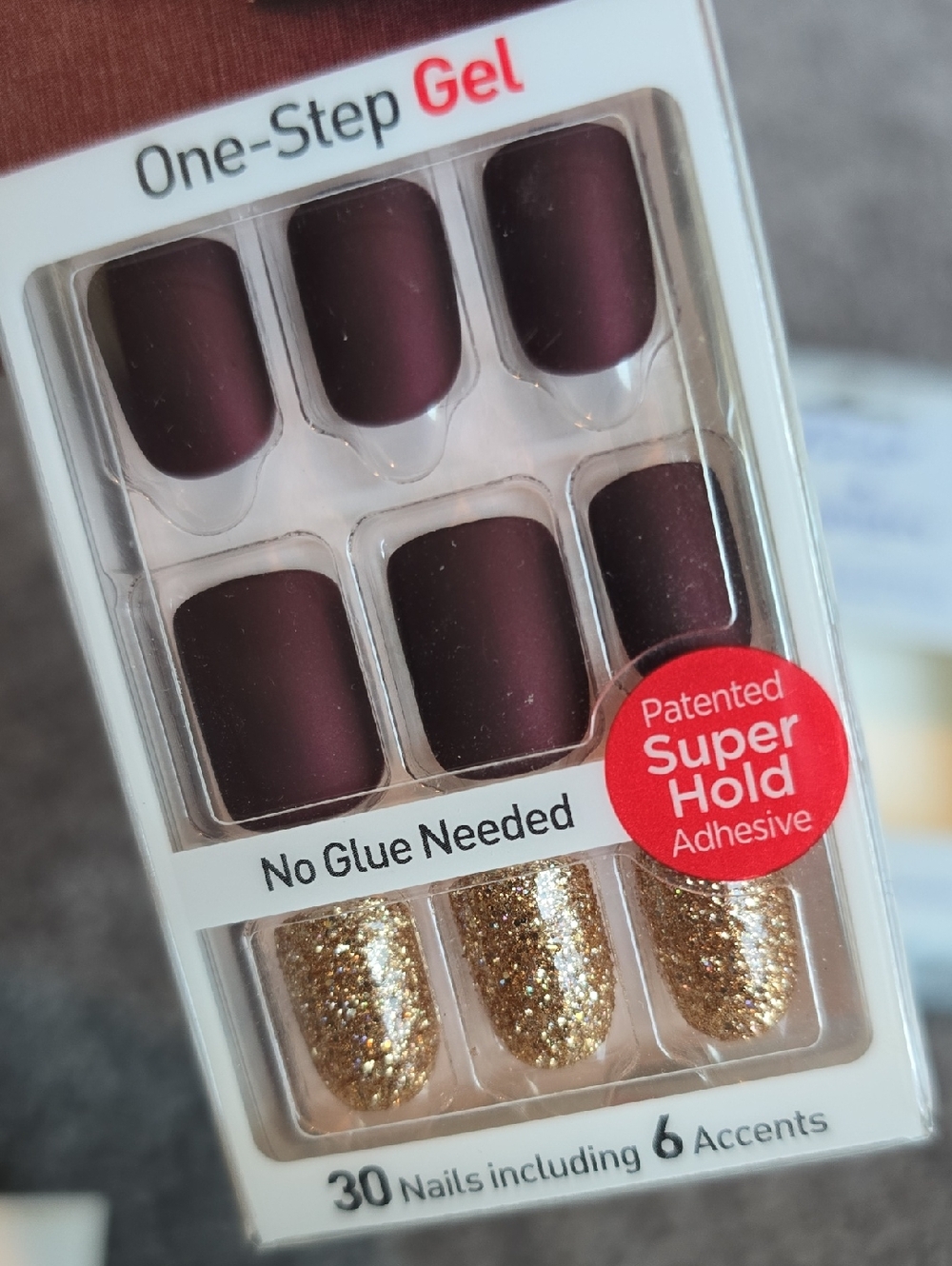 Kiss Press-On Nails Set - Pink Strawberry Accents Blue Galaxy Shimmer Lot Bundle - Picture 6 of 7